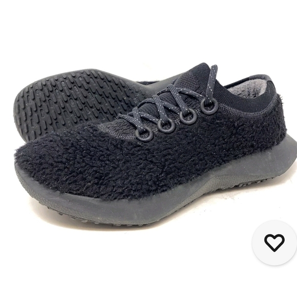 Allbirds Black Wool Dasher 2 Fluff Sneaker NWOT - Picture 1 of 5